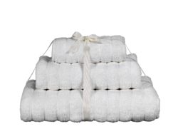 Heart of House - 3 Piece Ribbed - Towel Bale - White